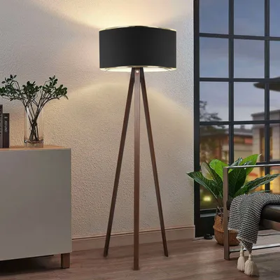 Image de Opviq, AYD-2983, lampadaires, noir, bois, 21 x 38 x 140 cm