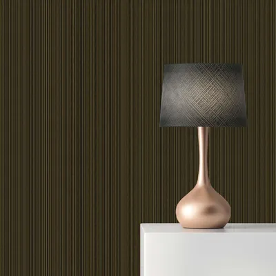 Produktbild von TADESSI Tapete Streifen Romeo M1-No.880 Vliestapete Schwarz Gold Designertapete Wohnzimmer Schlafzimmer Küche