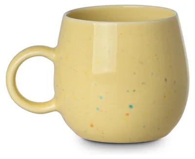 Produktbild von Estia | Teebecher - Kaffeebecher - Becher 480ml - gelb - Porzellanbecher - Dekobecher aus Porzellan