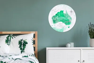 Produktbild von MuchoWow® - Wand Kreis - Wandbild - Schlafzimmer - Aluminium Bild - Kinderzimmer - Wohnzimmer Dekoration - Wandschmuck