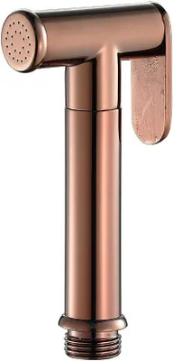 Obrázek produktu pro Kulaté vysokotlaké bidetové sedátko z mosazi v barvě růžového zlata, ergonomický design, přípojka G 1/2 pro koupelny