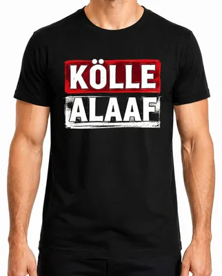 Zdjęcie produktu dla Kölle Alaaf – karnawał w Kolonii, Fastnacht, Karnevalsjeck, Kölsche Fasching – koszulka męska, czarna, rozmiar L