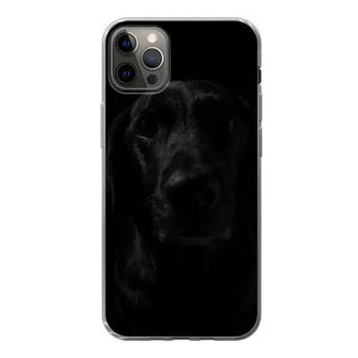 Produktbild von MuchoWow® Handyhülle Schutzhülle Hülle für iPhone 13 Pro Max Hund - Haustier - Schwarz Silikon Softcase Handy Hülle - Mobiltelefon