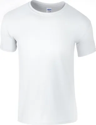 Produktbild von Gildan Soft-Style Herren T-Shirt, Kurzarm, Rundhalsausschnitt BC484 (2XL) (Weiß)