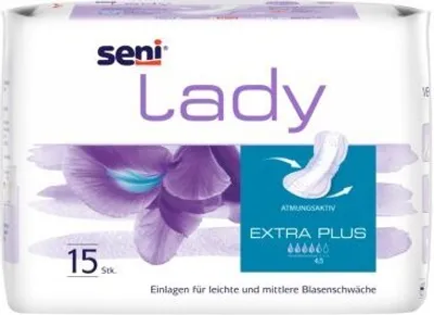Produktbild von Inkontinenzeinlagen Seni Lady Super (1 Karton: 16 x 15 Stück)>>>>