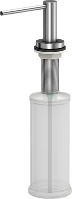 Produktbild von QUADRON Seifenspender JUDY SteelQ Einbau Küche, Spülmittelspender Küche, Farbe: Stahl, Seifenspender für Spülbecken mit 500ML Flasche