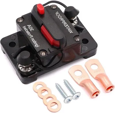 Obrázek produktu pro 30 A vodotěsné automatické relé 12 V–48 V DC pro lodě a čtyřkolky