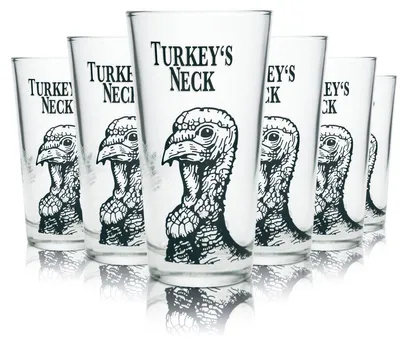 Produktbild von 6x Wild Turkey Glas 0,37l Longdrinkgläser Bechergläser Kentucky Bourbon Whiskey