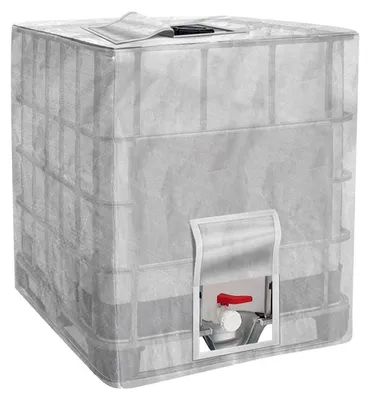Produktbild von IBC Tank Abdeckung 1000L Schutzhülle Transparent Polyethylen 120x100x116cm