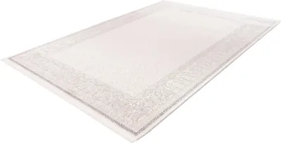 Produktbild von Pierre Cardin Clairmont klassisches Hochflor-Teppich mit Rahmen in Ivory Weiß 200x290 cm