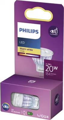Obrázok produktu pre Philips 8718699774059, 2,3 W, 20 W, GU4, 184 lm, 25000 h, Teplá biela