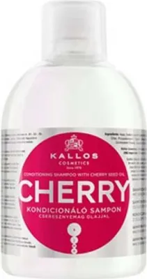 Produktbild von Kallos KJMN Cherry Conditioning Shampoo, 1000 ml, Shampoo, Frauen, beschädigtes Haar, Feuchtigkeitsspendend, Ernährung, Glanz, Weichmachend, Flasche