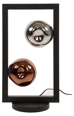 Immagine prodotto di Lampada da tavolo FURNLUX Stellar Nero, rame e argento 30 cm / Colore principale: nero / Dimensioni: 30 x 55 x 20 cm