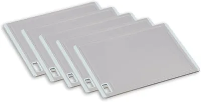 Produktbild von Kesper -- 5er Set Schneidebrett, Material Kunststoff (PP/TPE), Maße: 36 x 25 x 0,9 cm, Farbe: Grau -- 30881