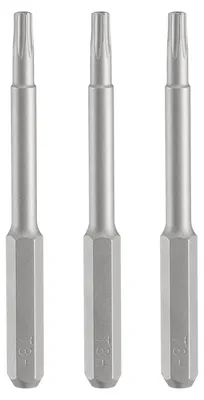Produktbild von Schraubendreher-Bit-Set T8H - 3 Stück. Magnetische Torx-Bits, 45 mm