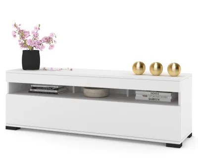 Produktbild von Fernsehschrank TV-Lowboard PLAY STEHEND Weiß Matt/Weiß Matt 140cm
