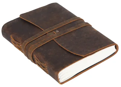 Produktbild von Handgefertigtes Leder Notizbuch mit umweltfreundlichem Papier