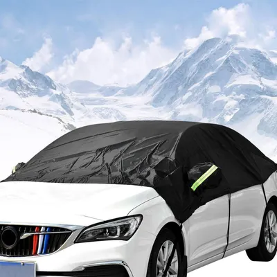 Produktbild von Halbgarage Autoabdeckung Schneeschutz UV-Schutz 340 x 160 x 60 cm Phosphoreszierend