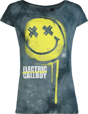 Produktbild von Electric Callboy T-Shirt Damen Spray Smile grau 3XL