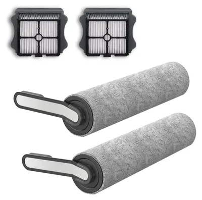 Produktbild von Ersatz-Bürstenwalze und Staubsaugerfilter für Tineco Floor One S5 / Floor One S5 PRO 2 Akku-Nass-Trocken-Staubsauger (2 Bürstenwalze + 2 HEPA-Filter) (S5)