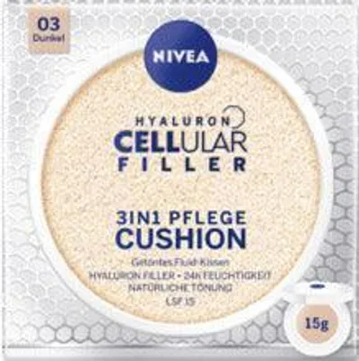 Zdjęcie produktu dla Nivea, Hyaluron cellular filler, Podkład dla kobiet, 03 Dark, 15ml (PRODUKT Z NIEMIEC)