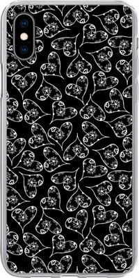 Produktbild von MuchoWow® Handyhülle Schutzhülle Hülle für Telefoonhoesje iPhone Xs Mädchen - Herz - Blumen - Muster - Mädchen - Kinder - Baby Silikon Softcase Handy Hülle - Handytasche