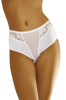 Produktbild von Wolbar damen maxi taillenslip mit spitze wb47 , weiß, xxl