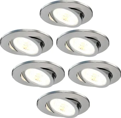 Produktbild von Ledvion 6er Set LED Einbaustrahler 7W CCT wasserdicht IP65
