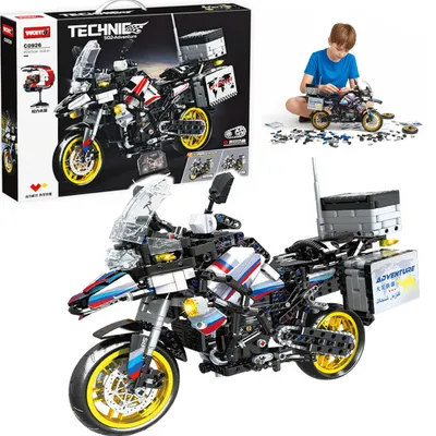 Produktbild von Lebula Baukasten, Motorrad-Set, 1424 Teile