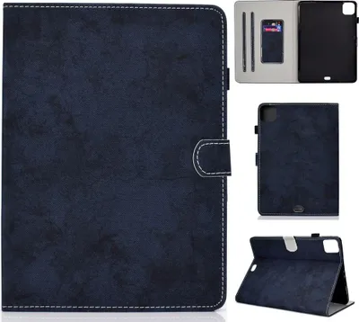 Produktbild von Mobigear Folio iPad Air 5 (2022) Schutzhülle, Klapphülle mit Stifthalter - Dunkelblau