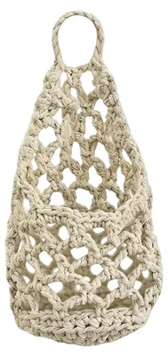 Image de Support mural en macramé tressé pour plantes