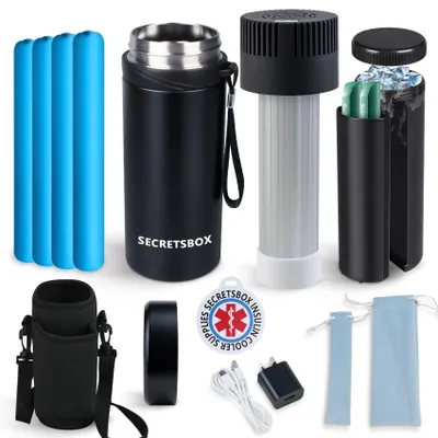 Medikamentenkühler 3-in-1, USB, 2-8 °C, 900 ml, Edelstahl, tragbar
