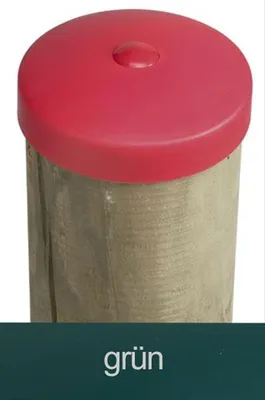 Produktbild von Abdeckkappe für Pfosten Kunststoff grün Ø 100mm