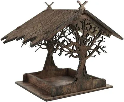 Produktbild von Famanu Vogelhaus aus Holz - Hängendes Vogelhaus für Garten und Balkon