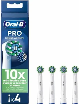 Produktbild von 4x ORAL-B EB50RX Cross Action PRO Weiße Bürstenköpfe