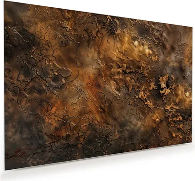 Produktbild von Glasbild 60x40cm in XXL für Wohnzimmer, Schlafzimmer Motiv Abstrakte Erde