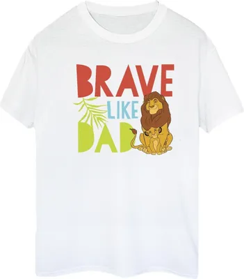 Produktbild von Disney - "The Lion King Brave Like Dad" T-Shirt für Damen BI29570 (S) (Weiß)