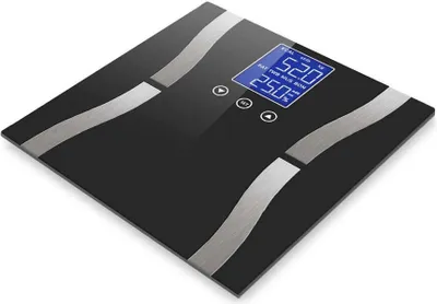 Zdjęcie produktu dla Verk 17092 Analityczna waga osobowa, Bluetooth, 180 kg, czarna