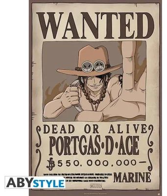 Immagine prodotto di Poster One Piece Wanted Portgas D. Ace 61 x 91,5 cm