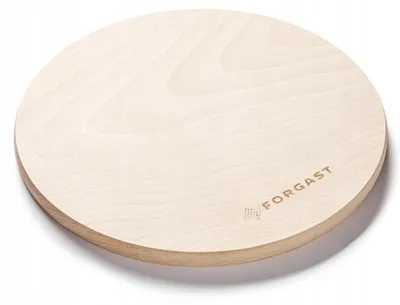 Produktbild von Forgast Holzschneidebrett rund Servierbrett 25cm