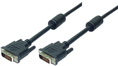 Produktbild von LogiLink 5m DVI-D, 5 m, DVI-D, DVI-D, Schwarz, Männlich/Männlich