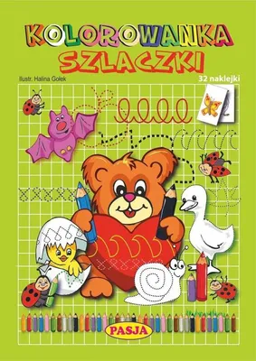 Immagine prodotto di Kolorowanka edukacyjna szlaczki z naklejkami dla dzieci