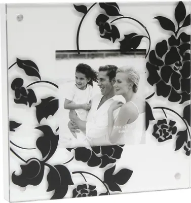 Produktbild von Fotorahmen Kunststoff 9x9 cm Weiß Schwarz Deknudt Mahan S58RY5