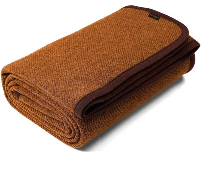 Produktbild von Wolldecke Merino 160x200cm Pumpkin Super Soft Sofadecke Wohndecke