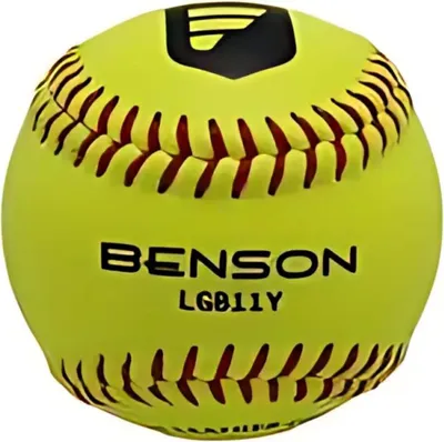 Obrázek produktu pro Softbalový míč Benson LGB11Y 11 palců | 11 palců vysoký herní míč se švem