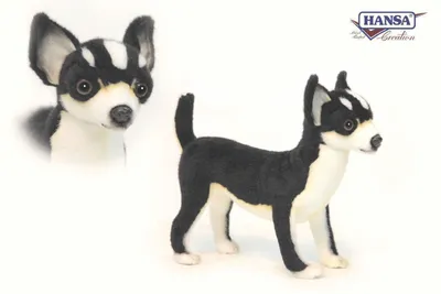 Produktbild von Hansa Toy 6367 Chihuahua schwarz 25 cm Kuscheltier Plüschtier