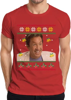 Produktbild von Santa - Ugly Christmas Sweater Weihnachten Herren T-Shirt, Rot, M