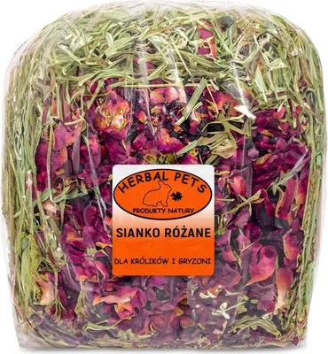 Produktbild von Rosenheu mit Rosenblüten 300g für Kaninchen & Nagetiere, natürliche Faserquelle
