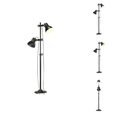 Obrázok produktu pre vidaXL Stojacia lampa 2-svetelná čierna liatina E27 - Svietidlá