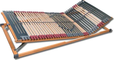 Produktbild von 7 Zonen Lattenrost Rhodos KF Kopf- und Fußteil verstellbar 44 Leisten Mittelgurt 90x200 cm